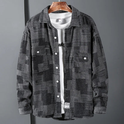 Men's Long Sleeve Button-Down Shirt Elegant