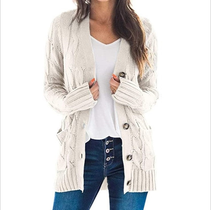 Damen Pullover Langarm Warm Elegant - IdealeKleiden