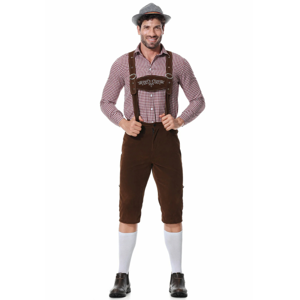 Oktoberfest Kostüm Männer Lederhosen Set - IdealeKleiden