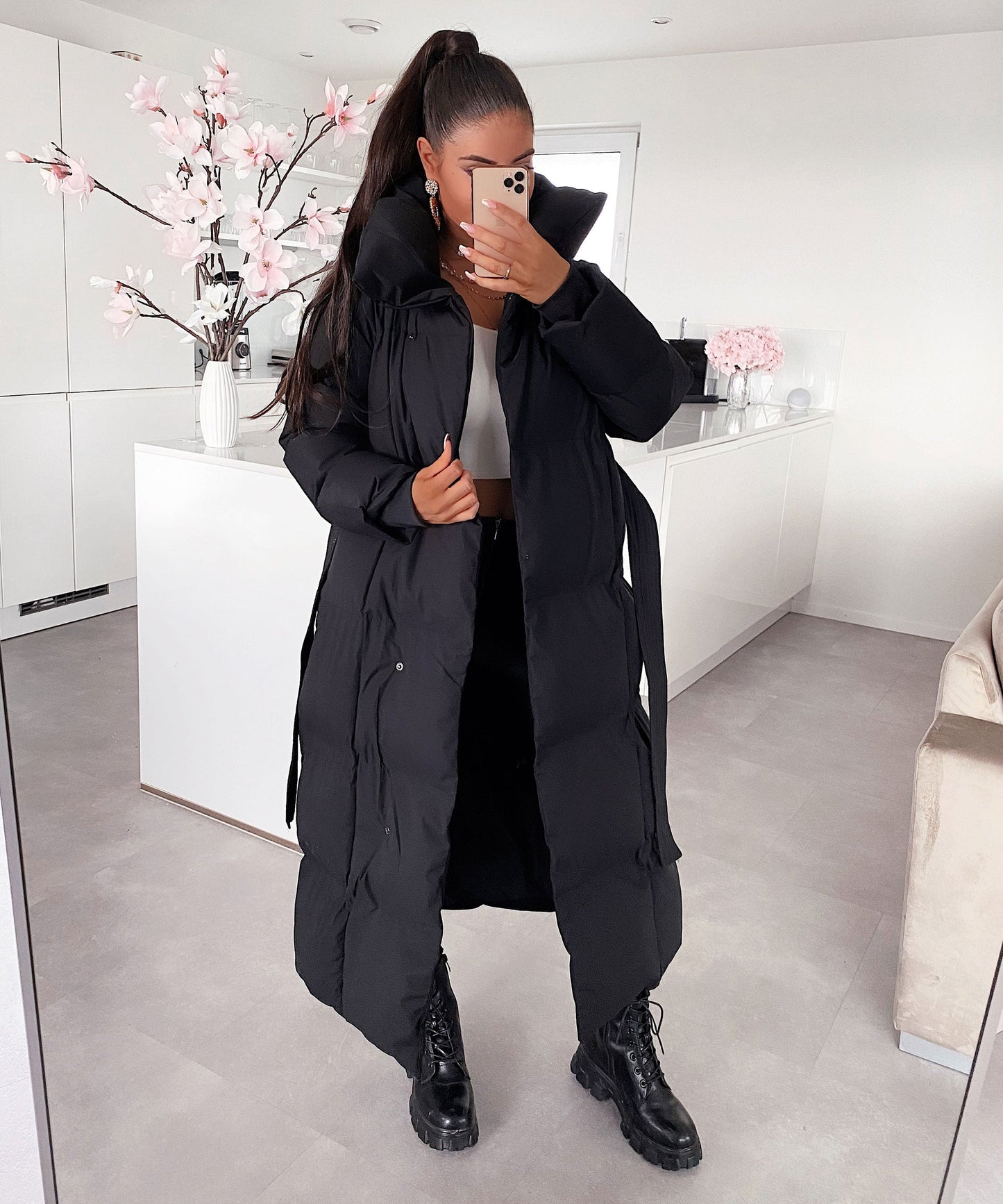 Women's Oversized Long Quilted Winter Parka