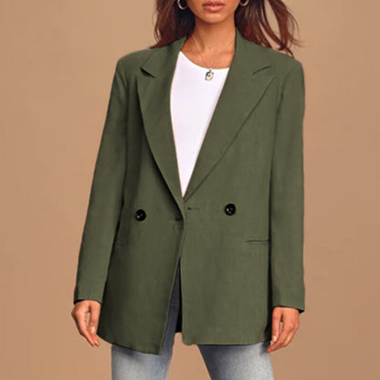 Elegant Blazer Oversized Double-Breasted Classic
