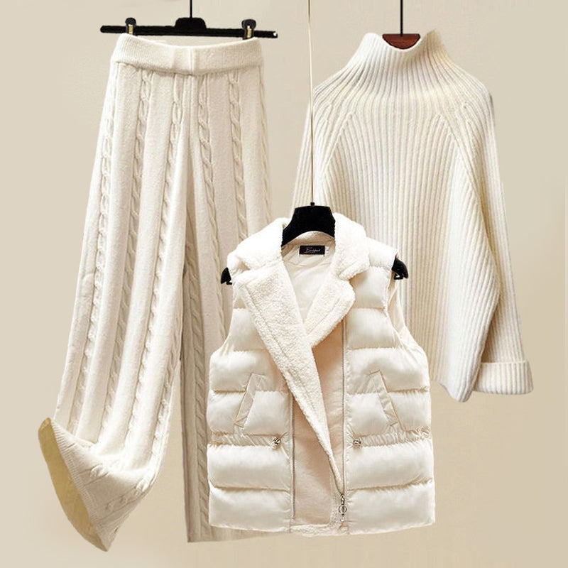 Women's Winter Outfit - Warm Down Jacket Set