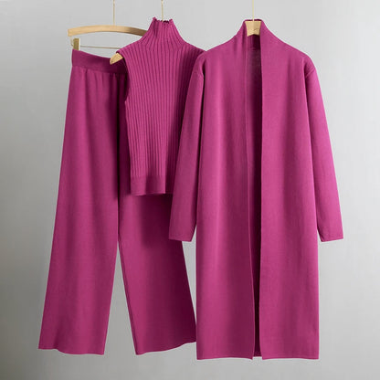 Luxury Cashmere Dress Set Beige