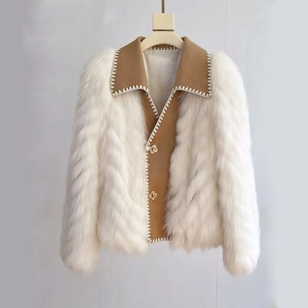 Cozy Women's Coat Vintage Style Small