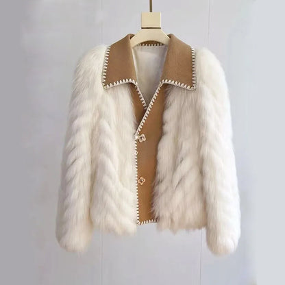 Cozy Women's Coat Vintage Style Small
