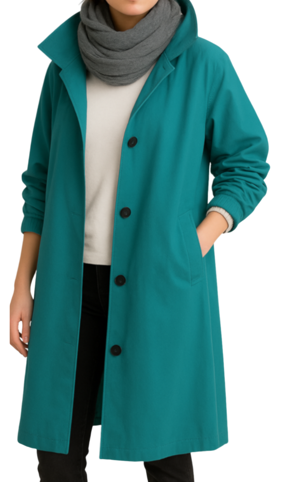 Damen Trenchcoat Wasserdicht Praktisch - IdealeKleiden