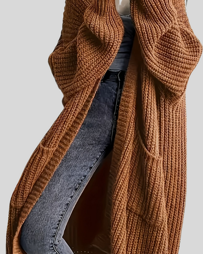 Elegant Women's Long Cardigan