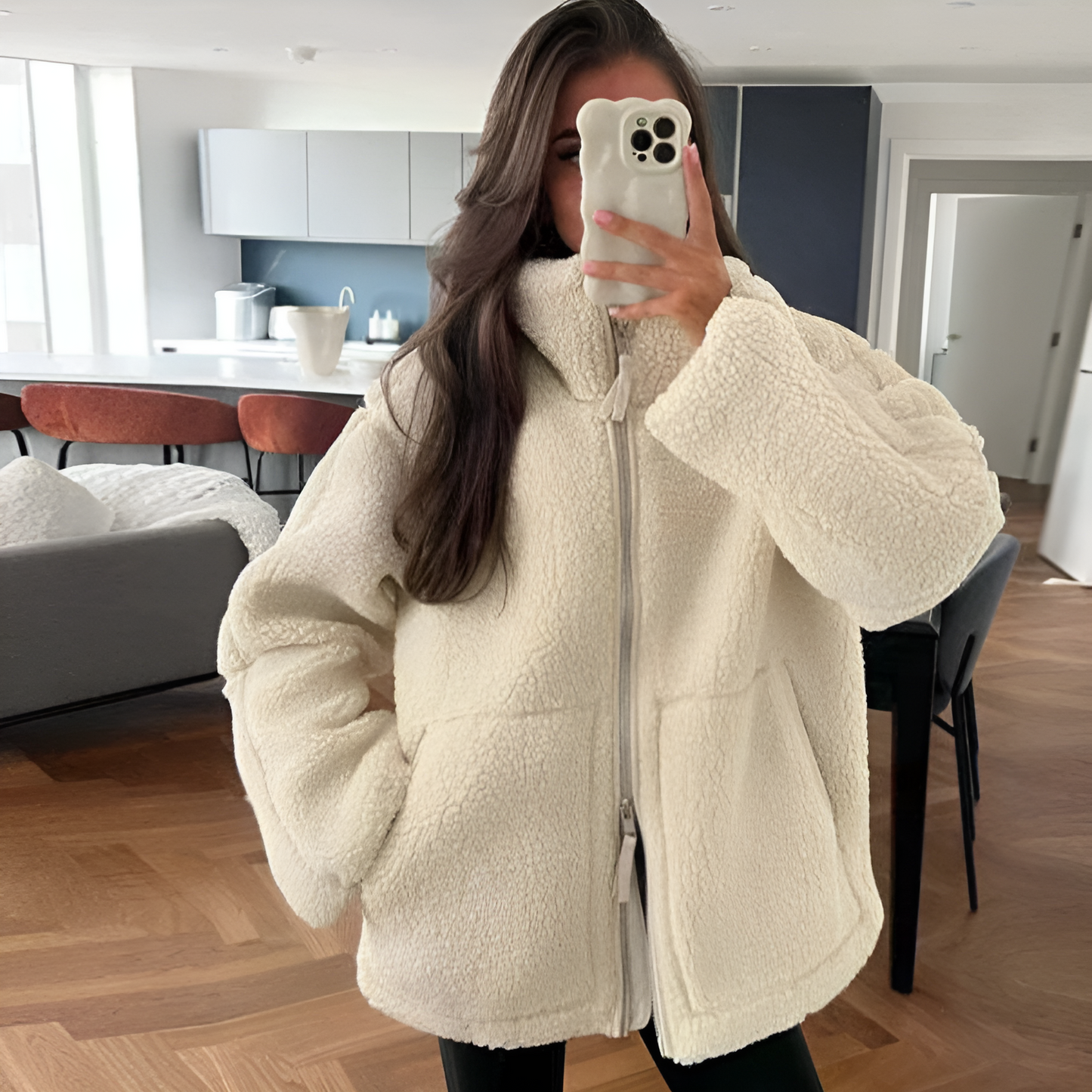 Warm Women's Fleece Outdoor Winter Jacket