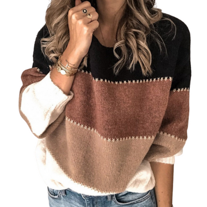 Women's Comfortable Striped Sweater