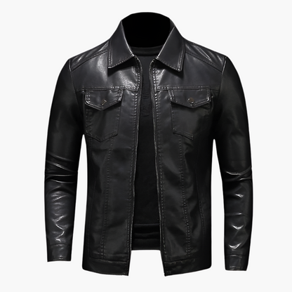 Fashionable Leather Jacket Classic Elegant