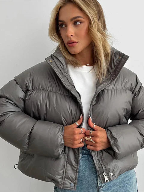 Women's Short Warm Puffer Jacket