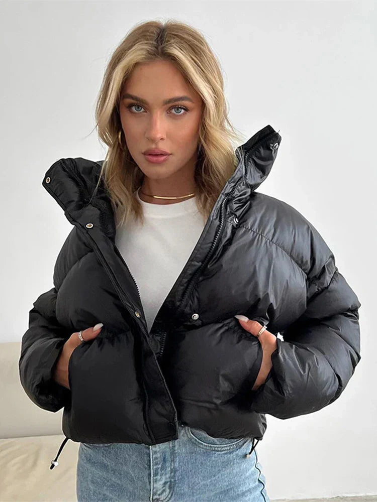 Women's Short Warm Puffer Jacket