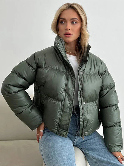 Women's Short Warm Puffer Jacket