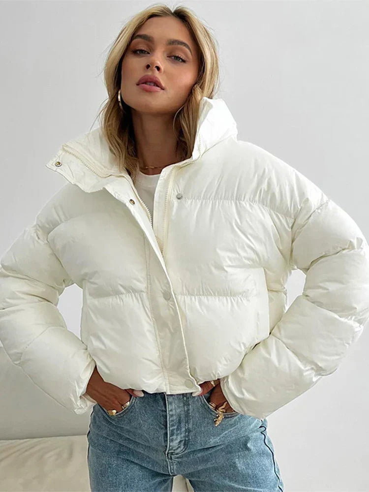 Women's Short Warm Puffer Jacket
