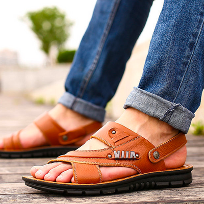 Comfortable Men's Sandals - Ergonomic Leather Design