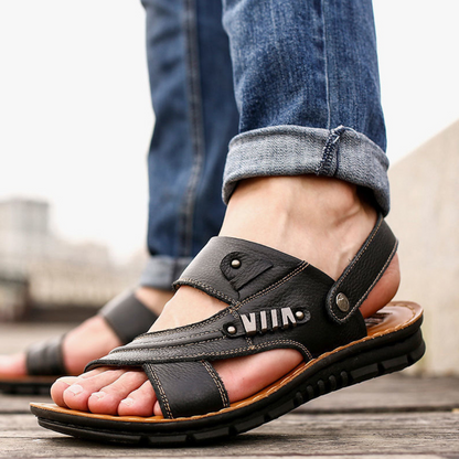 Comfortable Men's Sandals - Ergonomic Leather Design