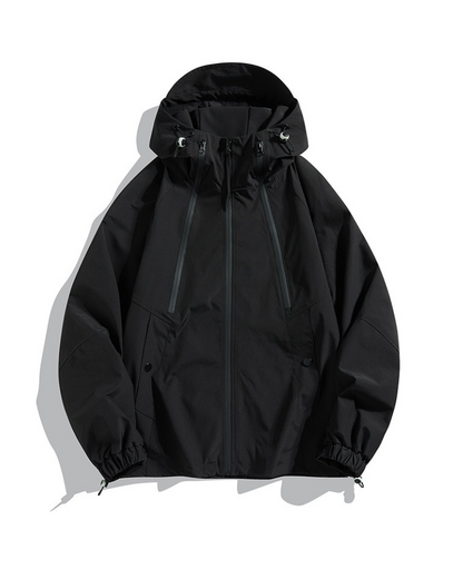 Waterproof Unisex Jacket Hood Raincoat