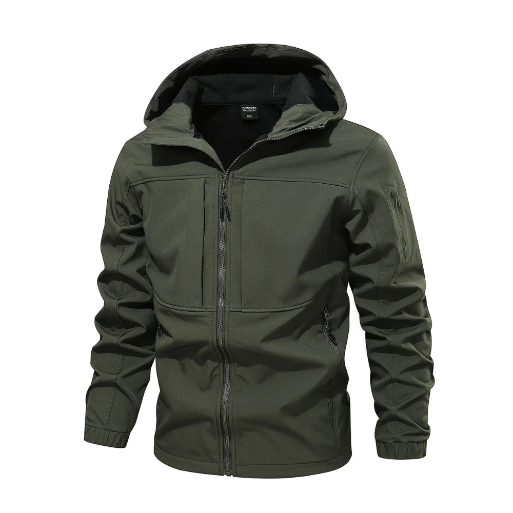 Men's Outdoor Jacket Hood Fleece Insulation