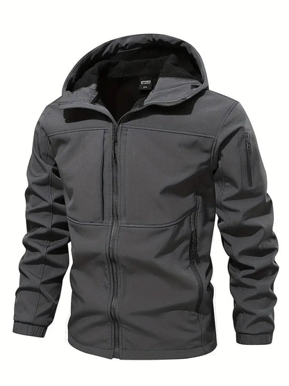 Men's Outdoor Jacket Hood Fleece Insulation
