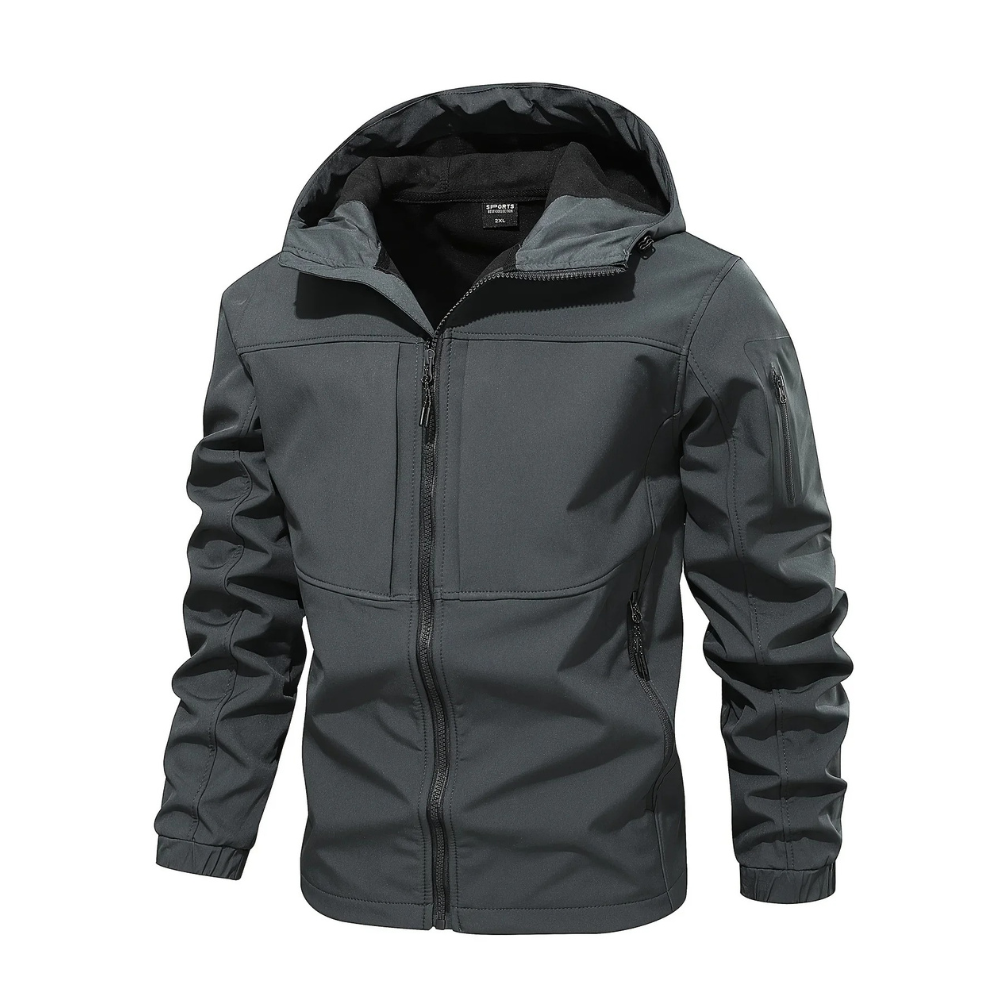 Men's Outdoor Jacket Hood Fleece Insulation