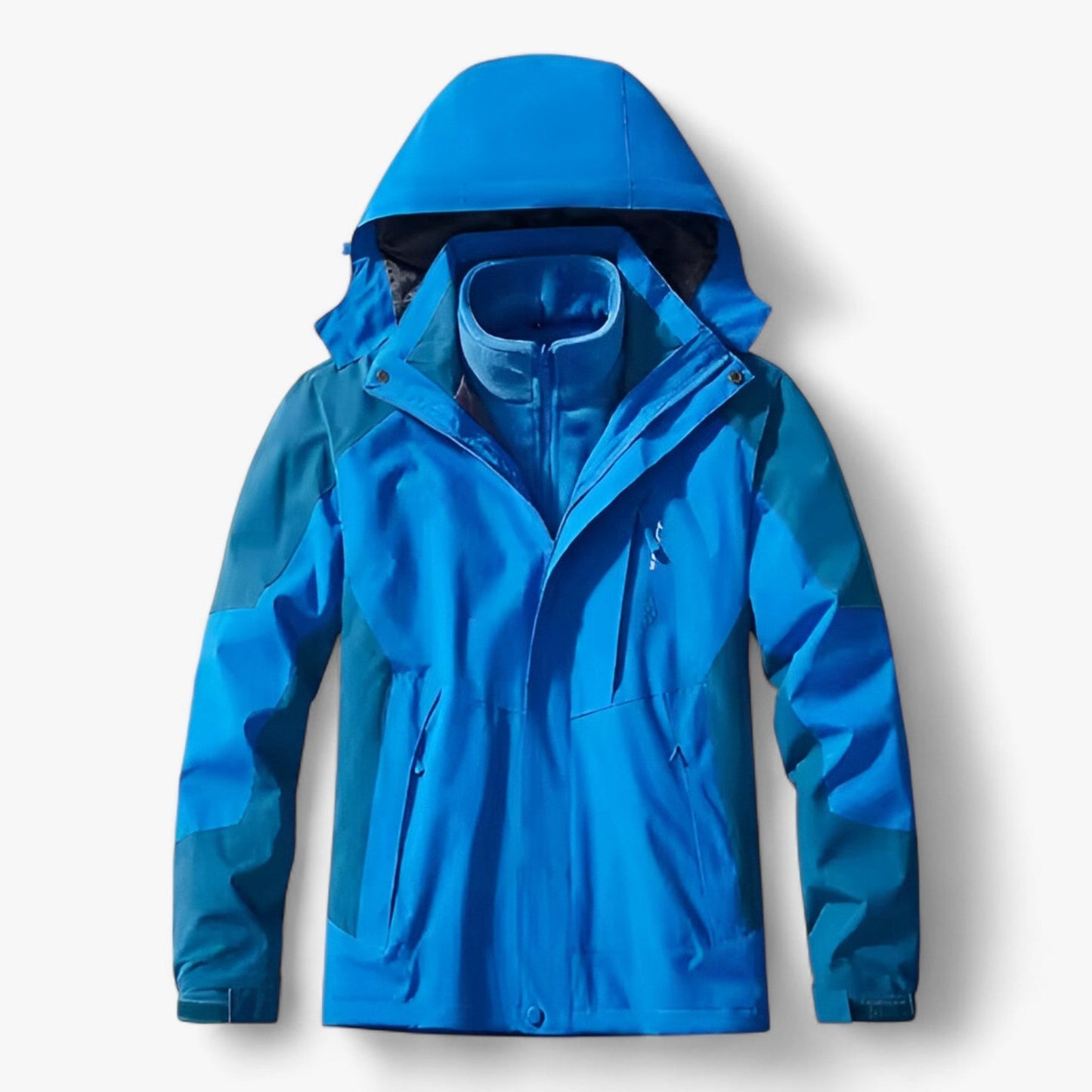 Waterproof Men's Outdoor Jacket Hooded Fleece