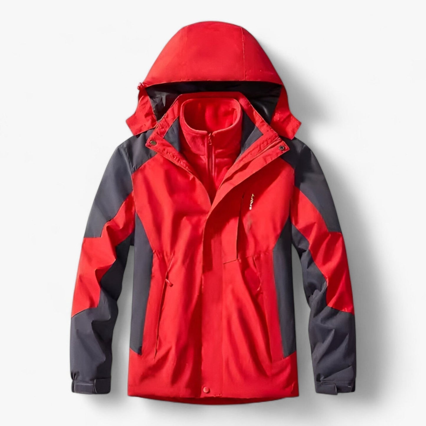Waterproof Men's Outdoor Jacket Hooded Fleece