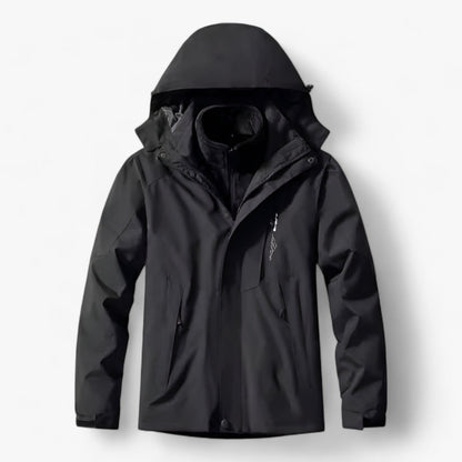 Wasserdichte Herren Outdoor-Jacke Kapuze Fleece - IdealeKleiden
