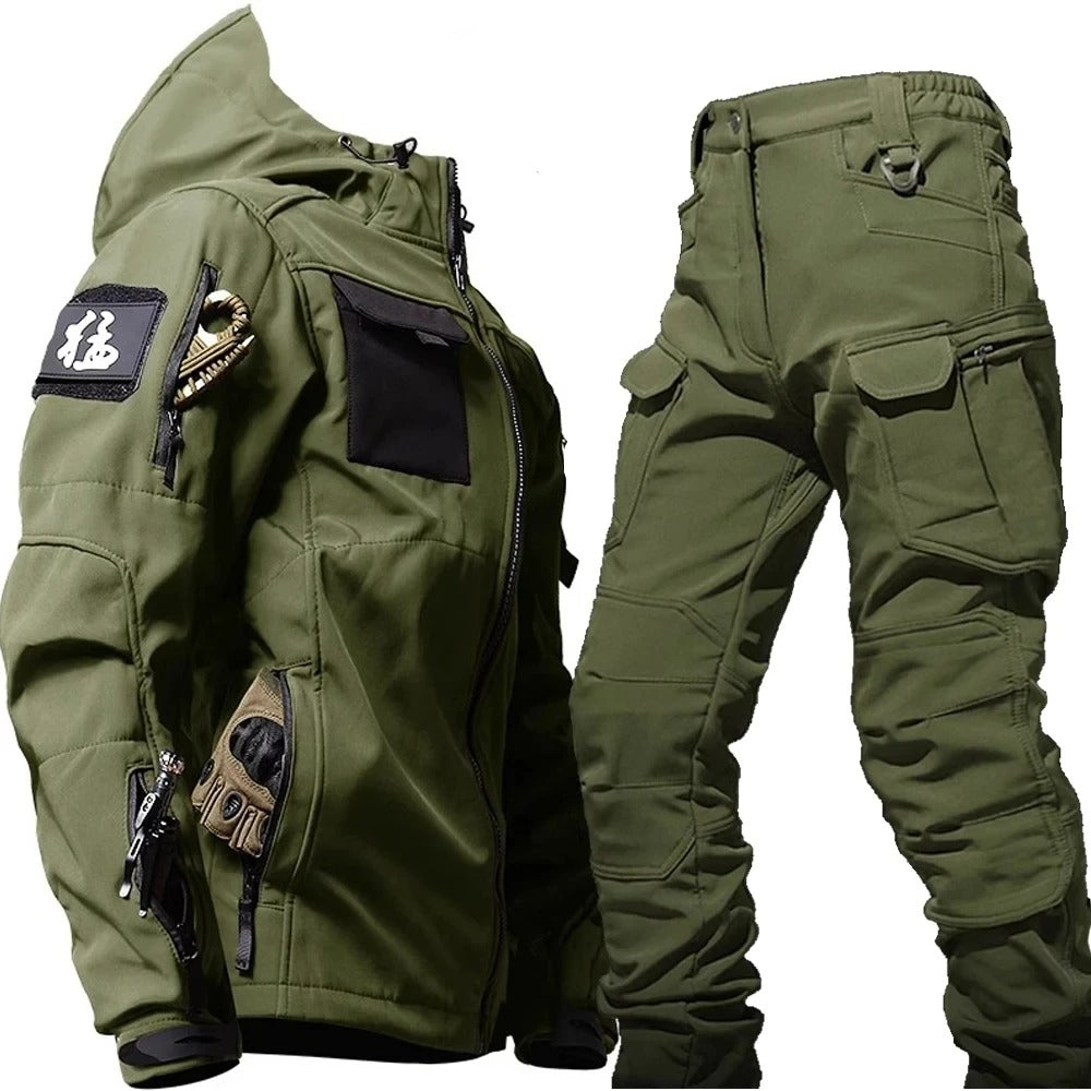 Waterproof Outdoor Jacket and Trousers Set for Men
