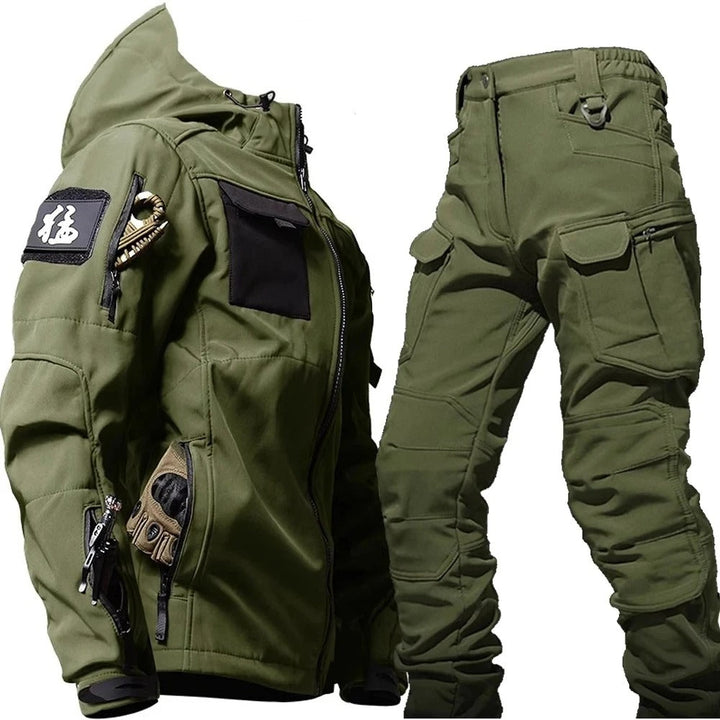 Waterproof Outdoor Jacket and Trousers Set for Men