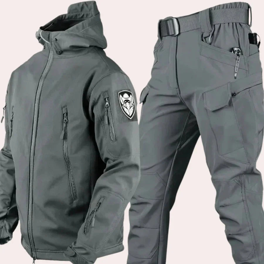 Waterproof Outdoor Jacket and Trousers Military Style Men's