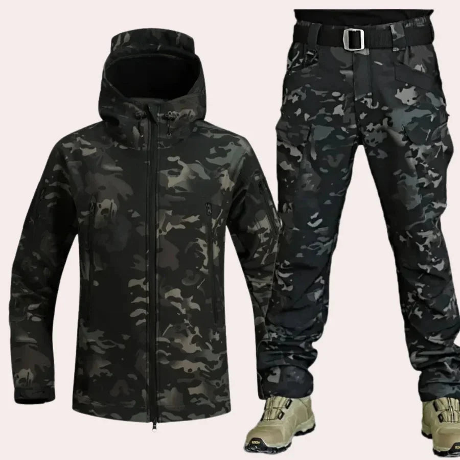 Waterproof Outdoor Jacket and Trousers Military Style Men's