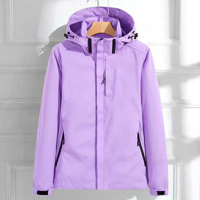 Women's Waterproof Rain Jacket Hood - Elegant and Practical
