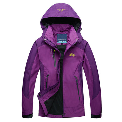 Women's Waterproof Jacket with Detachable Hood
