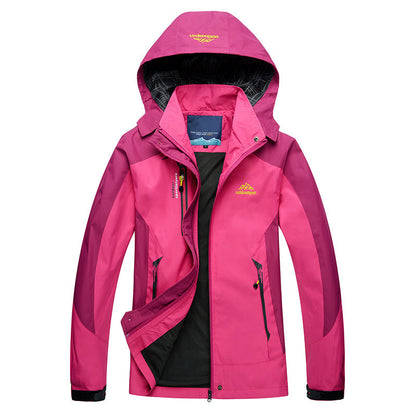 Women's Waterproof Jacket with Detachable Hood