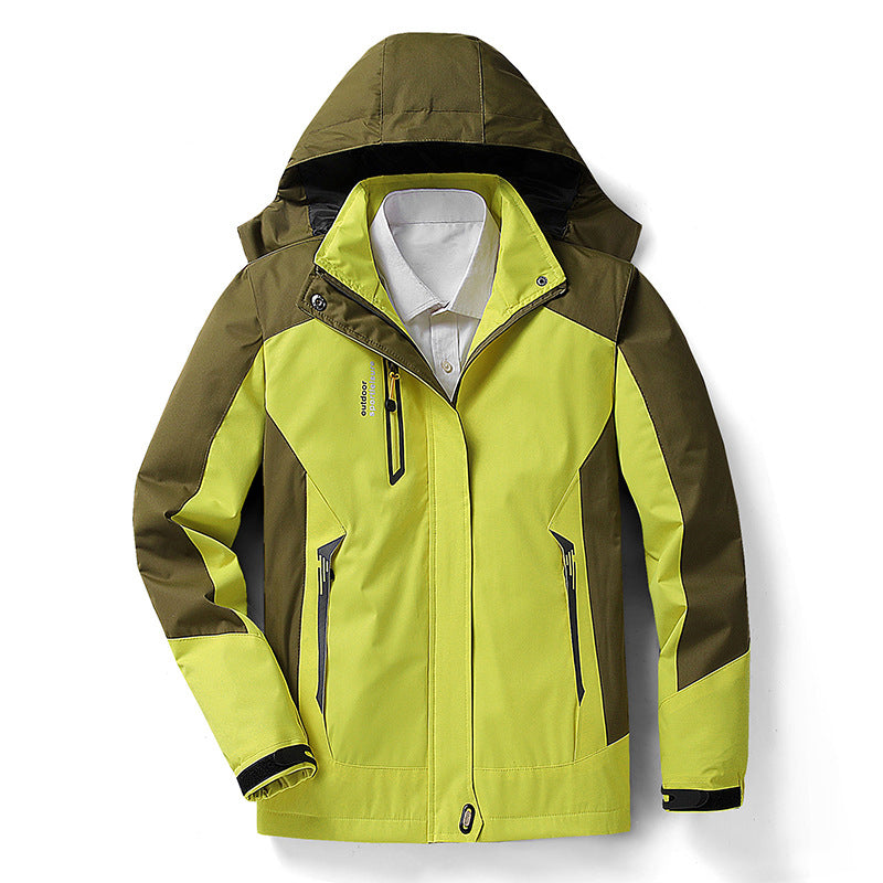 Women's Waterproof Jacket with Detachable Hood