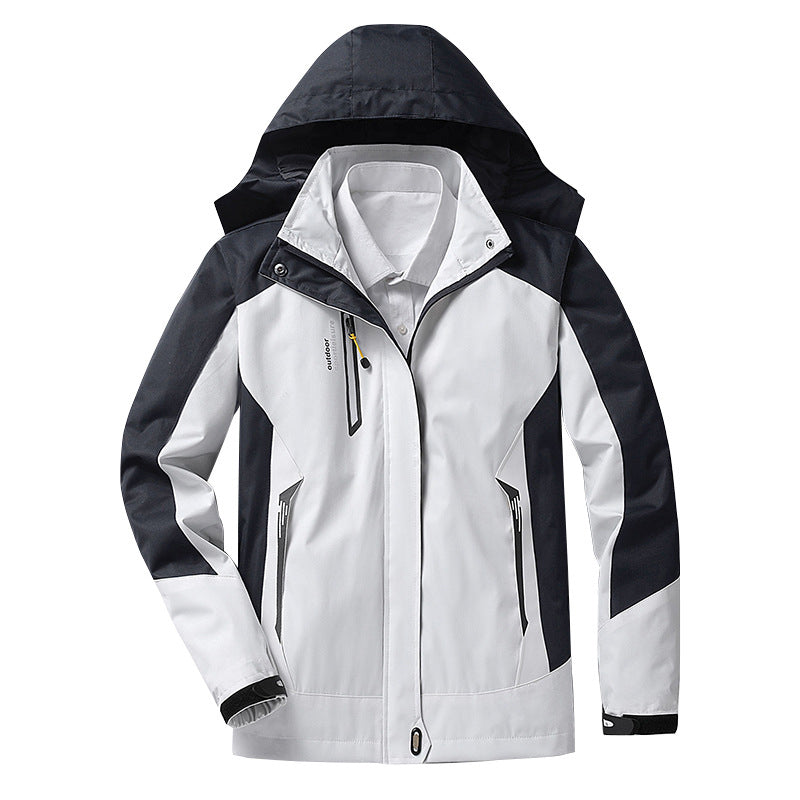 Women's Waterproof Jacket with Detachable Hood
