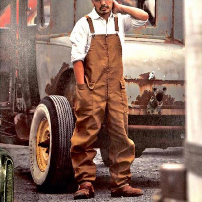 Comfortable Men's Overalls Loose Fit Baggy Style