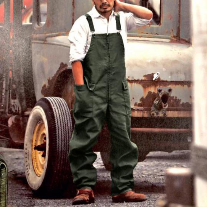 Comfortable Men's Overalls Loose Fit Baggy Style