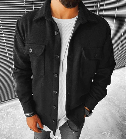 Men's Overshirt with Chest Pockets