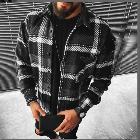 Men's Overshirt with Chest Pockets