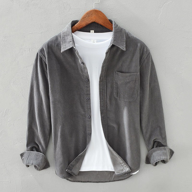 Männer Overshirt Lässig Langarm Modern - IdealeKleiden