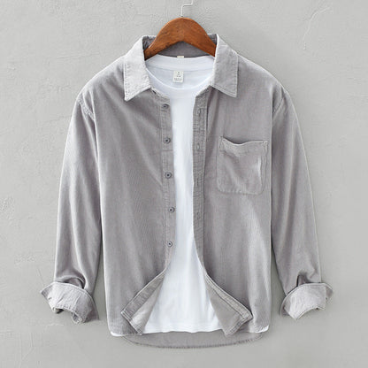 Men's Overshirt Casual Long Sleeve Modern