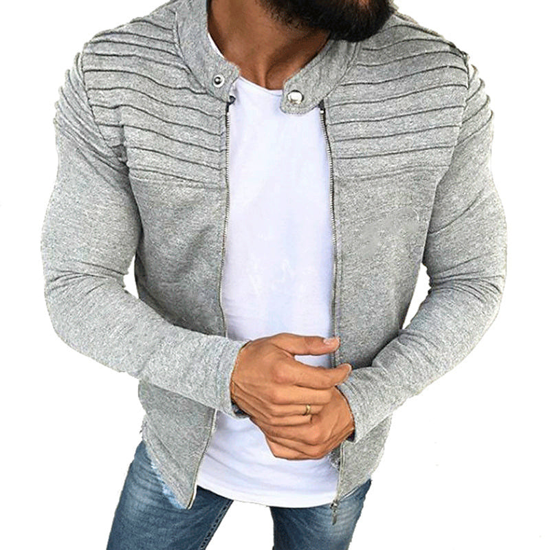 Men's Slim Fit Zip-Up Sweatshirt