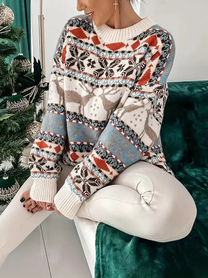 Women's Christmas Sweater Oversized Loose Fit