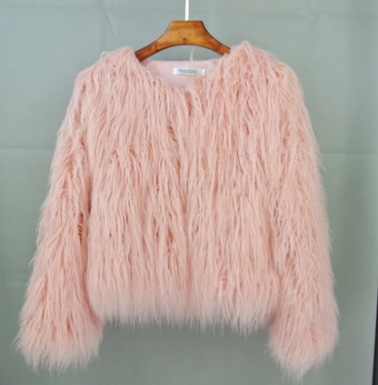 Women's Winter Jacket Soft Fluffy Elegant