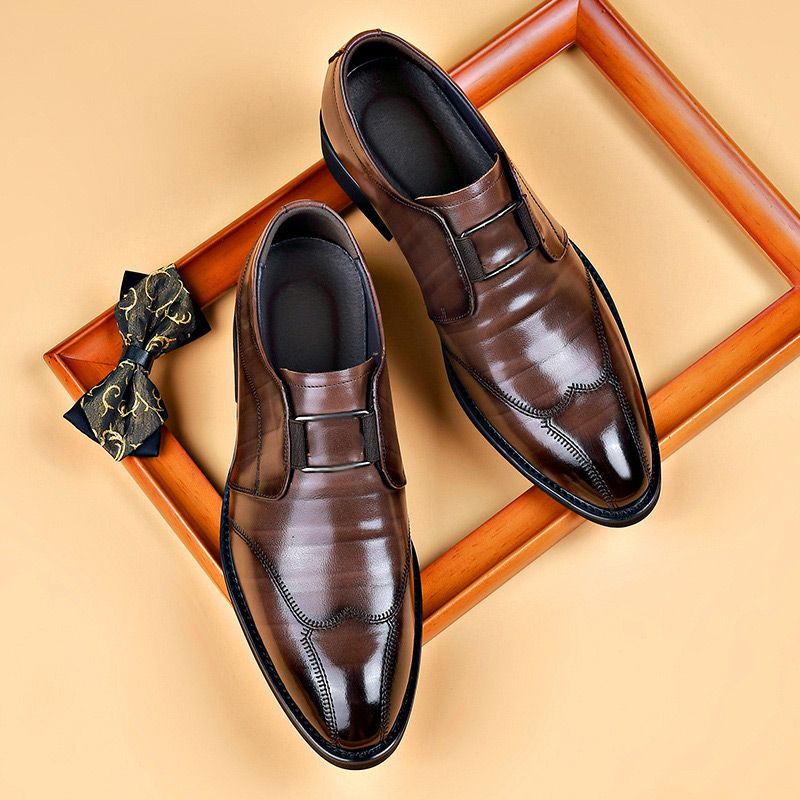 Männer Lederschuhe Elegant Flach - IdealeKleiden