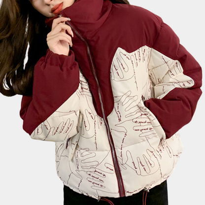 Women's Elegant Black Warm Winter Jacket