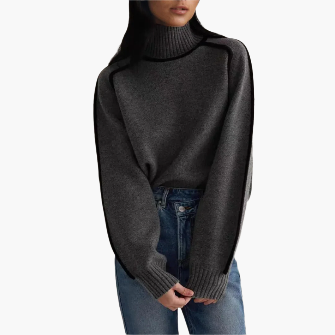 Large Turtleneck Sweater Oversized Warm