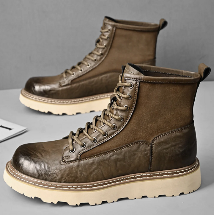 Lederschuhe Herren Stilvolle Stiefel - IdealeKleiden