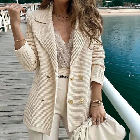 Stylish Women's Long-Sleeved Elegant Vest